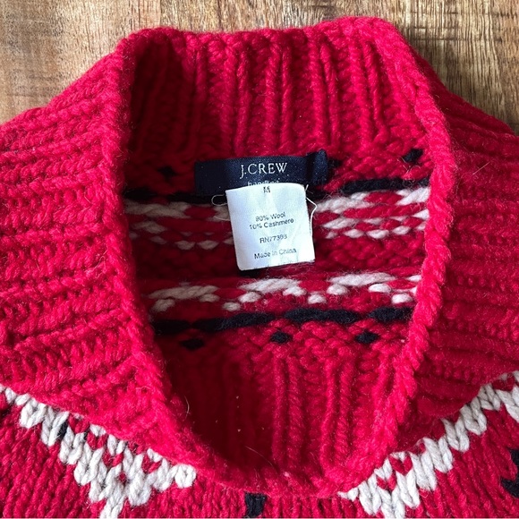 J. Crew Red Wool/Cashmere Sweater - Picture 4 of 4